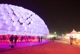 Balloons Light Up the Night Sky