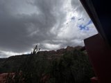 Majestic View of the Cloudy Mountain Range