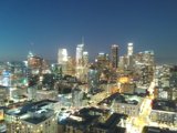 Lights Illuminate the City Skyline
