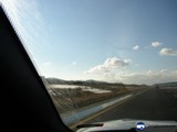 Highway Drive Through Snowy Land