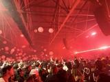 Skrillex Concert in Full Bloom with Red Lighting