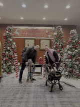 Family Christmas Visit to North Pole Post Office