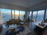 Sunset Views from the Penthouse Living Room