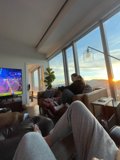 Cozying Up to Watch TV