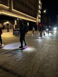 Night Skating in the Heart of the City