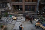 Gathering in the Courtyard