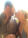 Romantic Kiss by the Beach