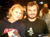 Jack Black and Scott Caan in the Crowd