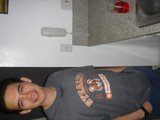 Casual portrait of Bruce K enjoying a beer