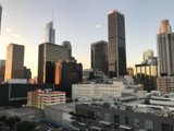 Sunset Over the Urban Skyscrapers