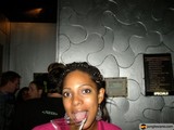 Party Flicks: Woman Sticking Out Her Tongue