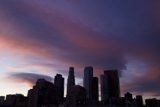 Sunset over the LA Metropolis