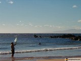 Kite-flying on the Hawaiian Coast