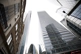 Towering Glass Skyscrapers in London's Financial District