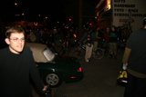 Midnight ride on a scooter