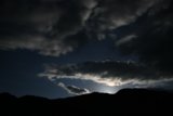 Full Moon over Mountain Range