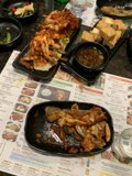 Delicious spread at a cozy restaurant