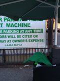 Parking Machine in Front of Canopy