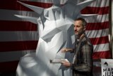 Statue of Liberty and the Man
