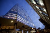 Modern Glass Skyscraper at Dusk in London