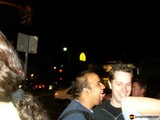 Nighttime Street Gathering
