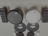 Close-Up View of Safe Combination Lock Dials