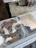 Artistic Reflections on a Sidewalk Stroll