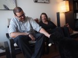 Relaxing in the Living Room