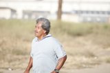 Happy Senior Citizen in the Desert