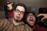 Hilarious Men with Mouths Wide Open
