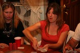 Women Playing Poker at a Casual Home Game