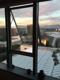 Cityscape Sunsets through a  Window