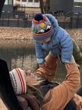 Cherished Moments: Winter Swing by the Waterfront