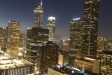City Sizzles Under Starry Night