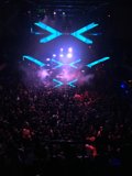 Blue Spotlight on the Urban Crowd