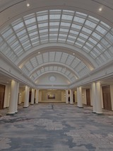 Grand Hotel Lobby with Spectacular Glass Ceiling