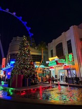 Holiday Festivities at Universal CityWalk at Night