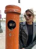 Stylish Tara in a Black Leather Jacket