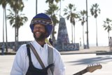 Guitar Strumming under the Palm Tree