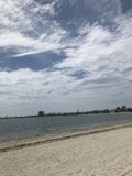 Blue Skies and Clouds at the Beach