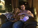 Portrait of a Man and His Canine Companion on the Couch