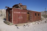 Red Train Car in the Countryside