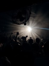 Explosive Light Burst at Underground London Club Night