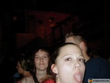 Playful moment at the night club