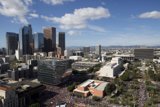 Aerial View of Downtown LA's Metropolis