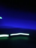 Neon Green Flare in the Night Sky