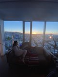 Relaxing indoors with a stunning view