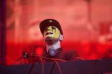 Masked Man Rocks Out at Coachella