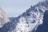 Winter Snow Blankets Yosemite Mountain Ridges