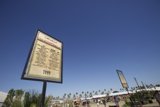 Festival Sign Against Summer Sky